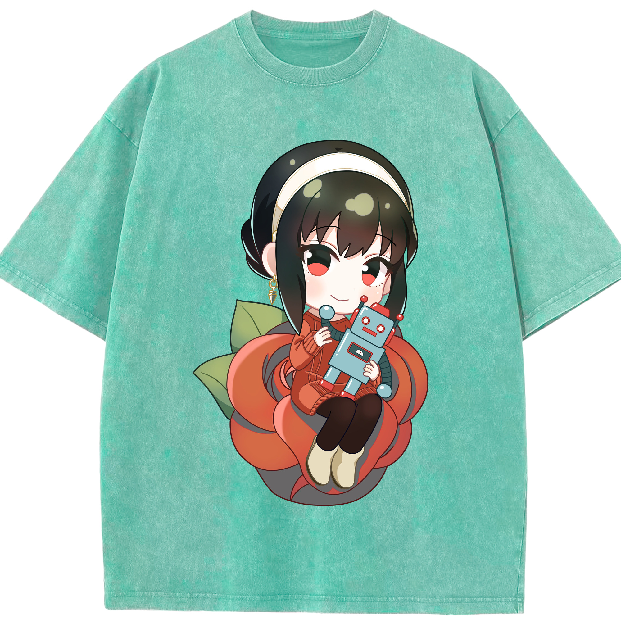 （画像用） SPY×FAMILY间谍家家酒 綿100% ヴィンテージ風 半袖Tシャツ（フロントプリント）